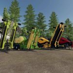 pack of balers with windrower v3.0 fs22 5