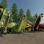 pack of balers with windrower v3.0 fs22 6