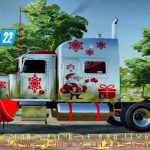 peterbilt 388 christmas v1.0 fs22 1