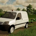 peugeot partner 2003 public works landscaper v3.0 fs22 2