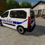 peugeot partner crs police v1.0 fs22 1