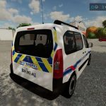 peugeot partner police municipale v1.0 fs22 2