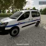 peugeot partner police municipale v1.0 fs22 4