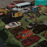 placeable junkyard cars v1.0 fs22 3