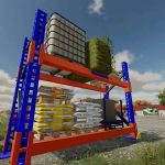 placeable pallet rack v1.3 fs22 3