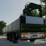 platform trailer with crane v1.0 fs22 2