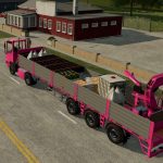 platform trailer with crane v1.0 fs22 3