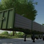 platform trailer with crane v1.0 fs22 5