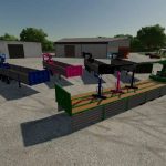 platform trailer with crane v1.0 fs22 6