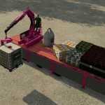 platform trailer with crane v1.0.0.2 fs22 1