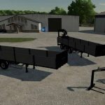 platform trailer with crane v1.0.0.2 fs22 2