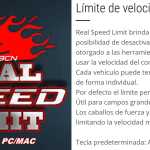 real speed limit versiOn en espaNol v1.4 fs22 1