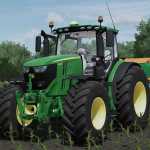 realistic john deere 6r series soundupdate 28prefab 29 v1.0 fs22 1