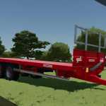 redrock 24ft bale trailer v1.0 fs22 1