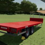 redrock 24ft bale trailer v1.0 fs22 2