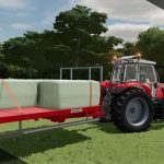 redrock 24ft bale trailer v1.0 fs22 3