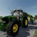 round bale trailer v1.0 fs22 2