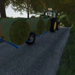 round bale trailer v1.0 fs22 3