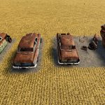 rusty cars collection for decoration v1.0 fs22 3