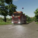 scania 143m hooklift v1.0.0.1 fs22 2