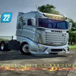 scania r1000 argent v1.0 fs22 8