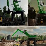 sennebogen 850e gantry log unloader v1.0 fs22 2