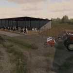 shed cow barn v1.0 fs22 1