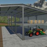 shed with hydraulic control v1.0 fs22 2