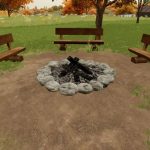 simple camp fire v1.0 fs22 2