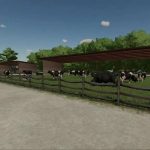 simple cow barn v1.0 fs22 4