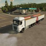 sisu grain truck 2B trailer v1.0 fs22 4