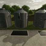 small silo set with buying station v1.0.1 fs22 1