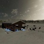 small uk cow barn v1.0 fs22 2