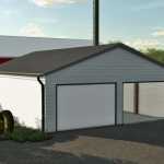 small white garage v1.0 fs22 1