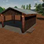 small wooden shelter v1.0 fs22 1