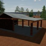 small wooden shelter v1.0 fs22 2