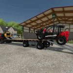 step deck trailer iml21 v1.0 fs22 2