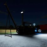 sugarbeet cutter with lights and solar panels v1.0 fs22 2