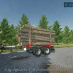 tandem forest trailer v1.0.3 fs22 1