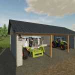 three bay shed v1.0 fs22 1