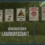 traffic sign agriculture v1.0 fs22 2