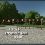 traffic signs de 1956 v1.0 fs22 5