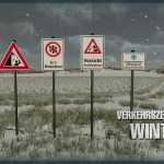 traffic signs winter v1.0 fs22 1