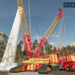 trail king double schnable trailer and wind tower sections v1.0 fs22 5