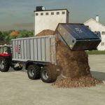 trailer with beet cutter v1.0 fs22 2