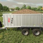 trailer with beet cutter v1.0 fs22 4