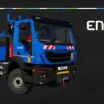 truck crane iveco x way enedis v1.5 fs22 2