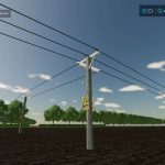 uk electricity poles prefab update version v2.0 fs22 18