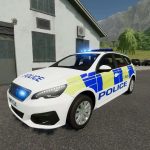 uk police peugeot 308 sw 2021 v2.0 fs22 2