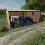 uk style vehicle shed v1.0 fs22 1